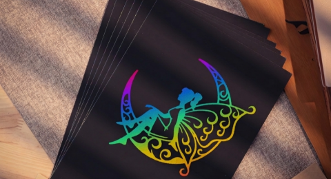 laser engrave Rainbow Scratch Paper