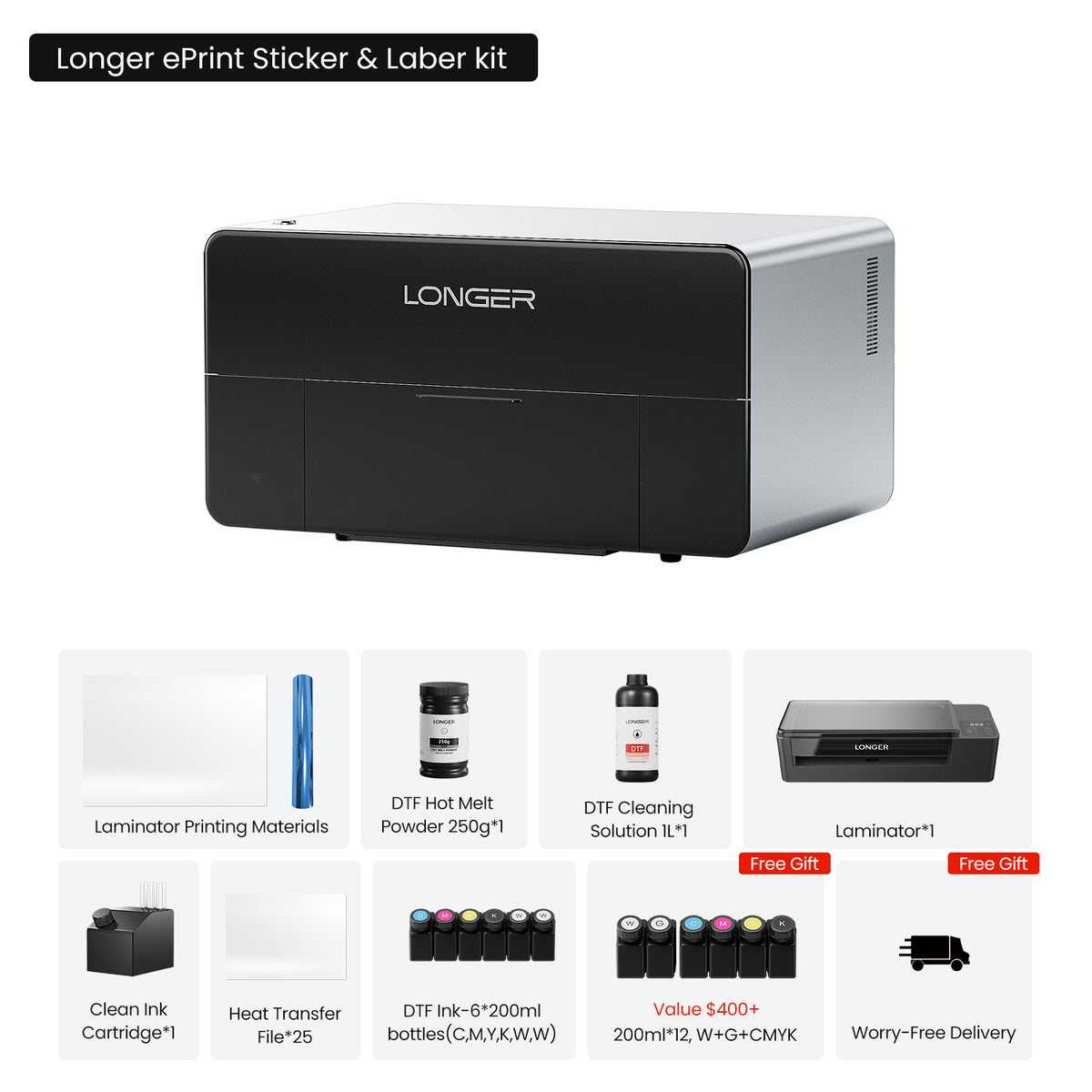 Longer ePrint Dual-head Desktop UV Printer