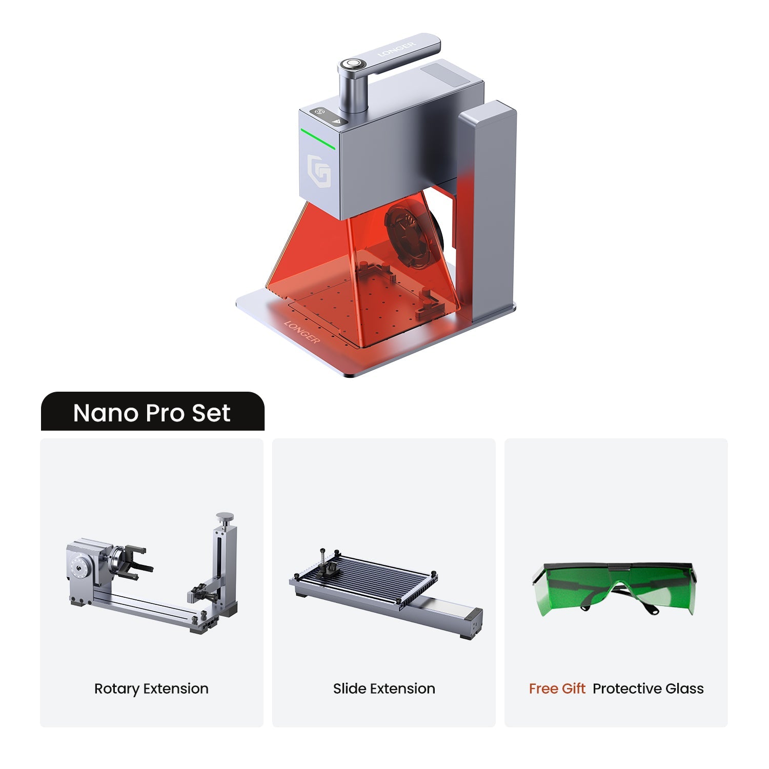Longer Nano 6W Portable Laser Engraver Pro Set