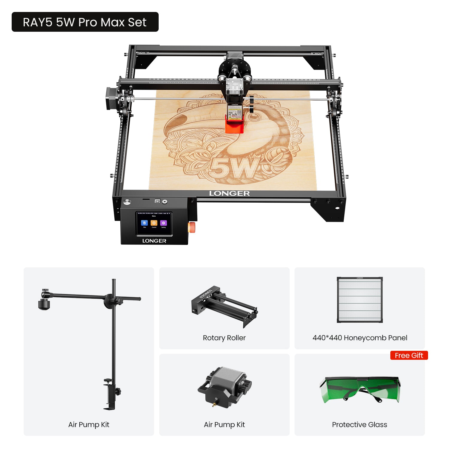 Longer Ray5 5W Pro Max Set