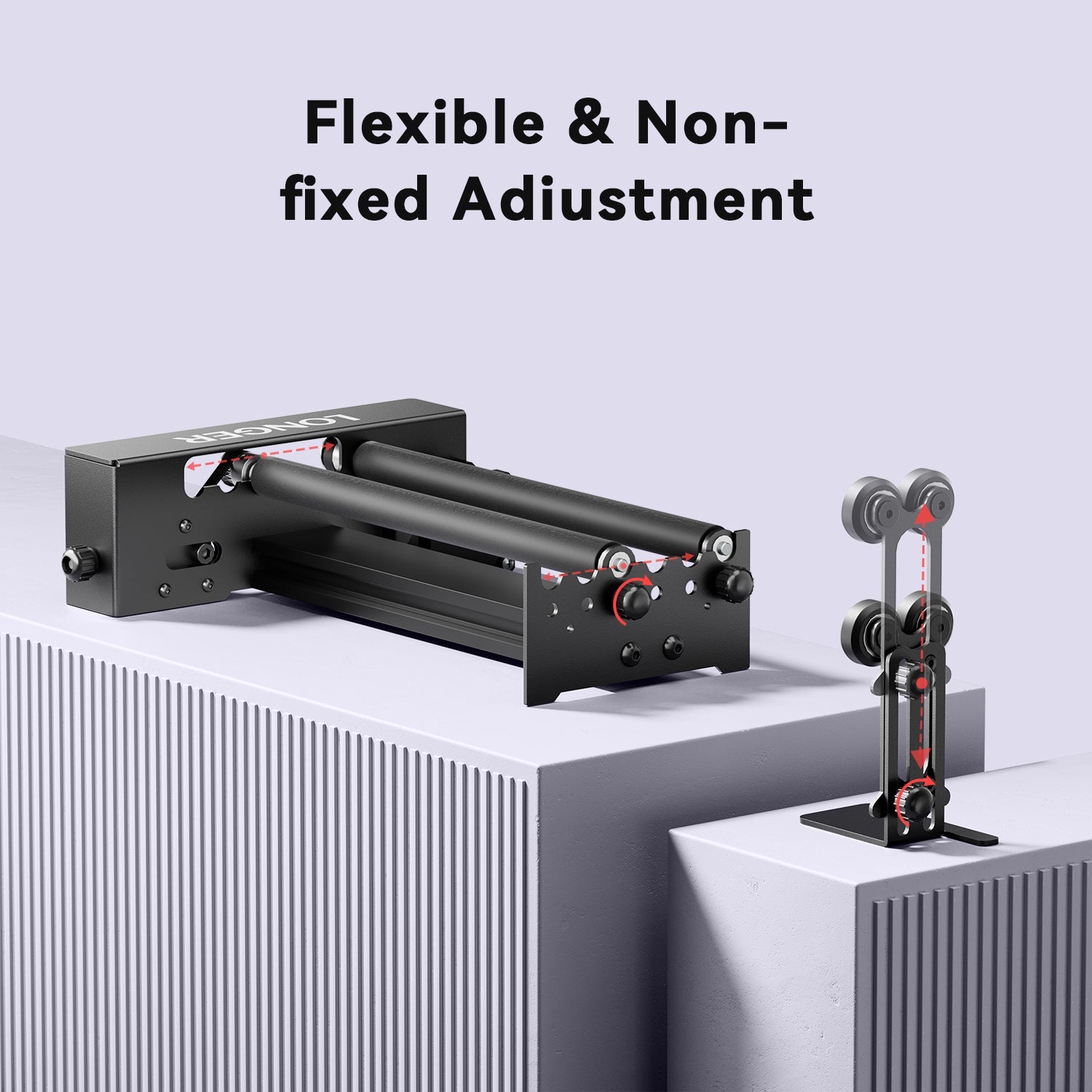 Longer Rotary Roller Upgrade Kits for Laser Engraver