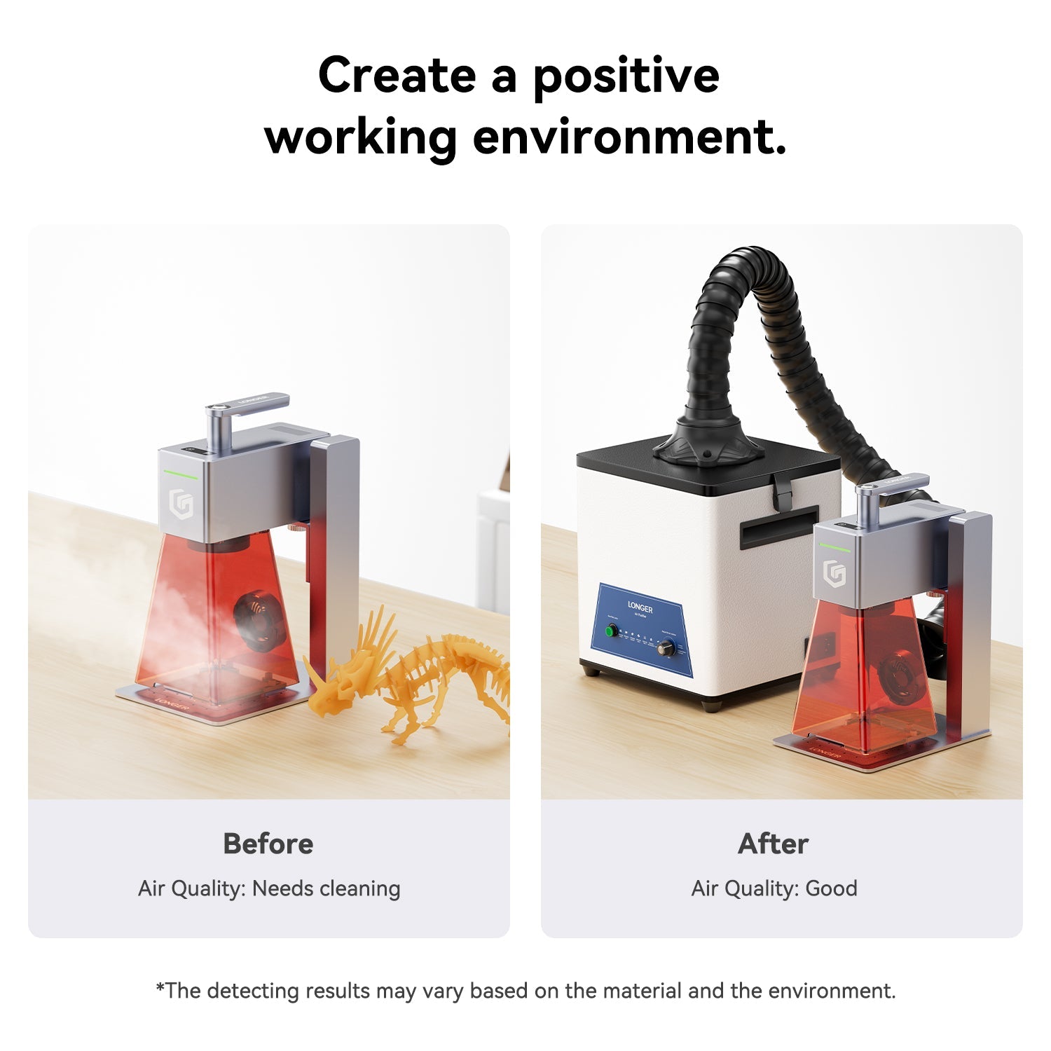 Longer Smoke Purifier for Laser Engraver