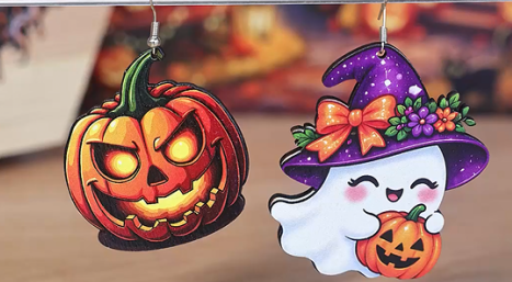 Creating Halloween Earrings with a LONGER Laser Engraver and an ePrint UV Printer