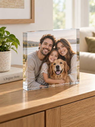 Family Photo Acrylic Block