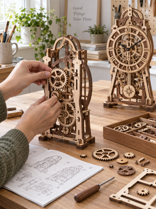 Wooden Mechanical Clock