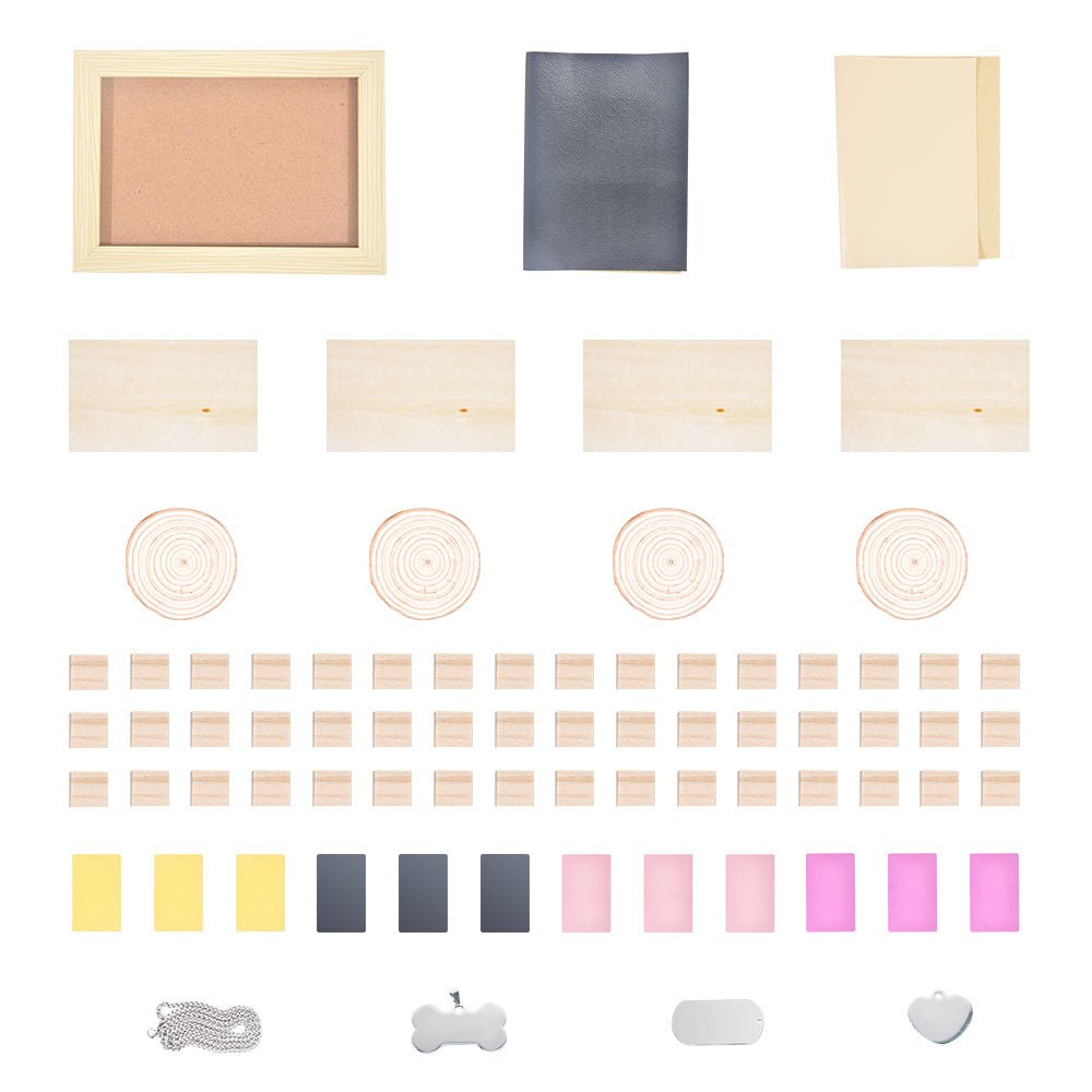 77 PCS DIY Engraving Material
