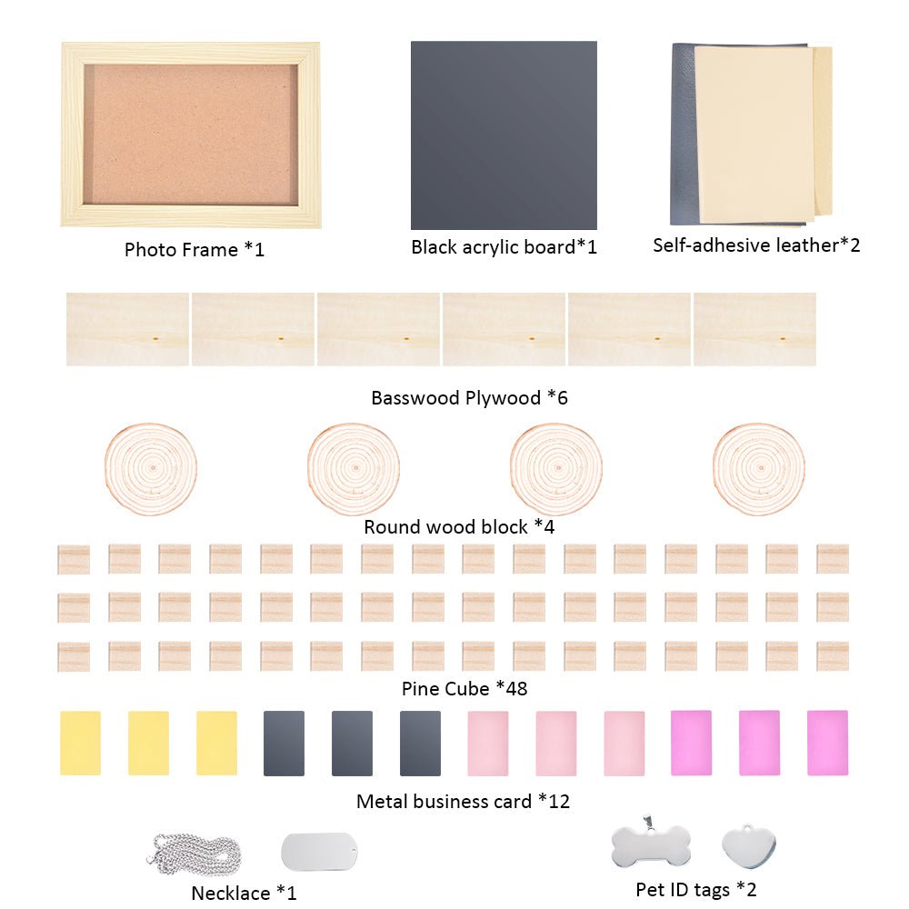 77 PCS DIY Engraving Material
