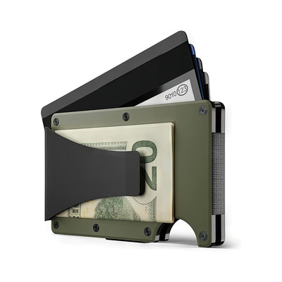 Army Green Metal Wallet