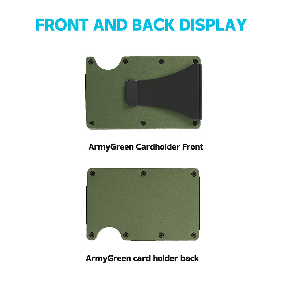 Army Green Metal Wallet