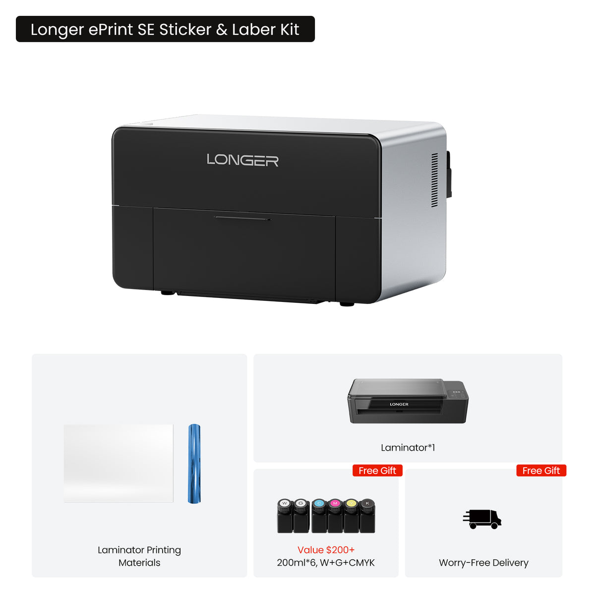 Longer ePrint Dual-head Desktop UV Printer