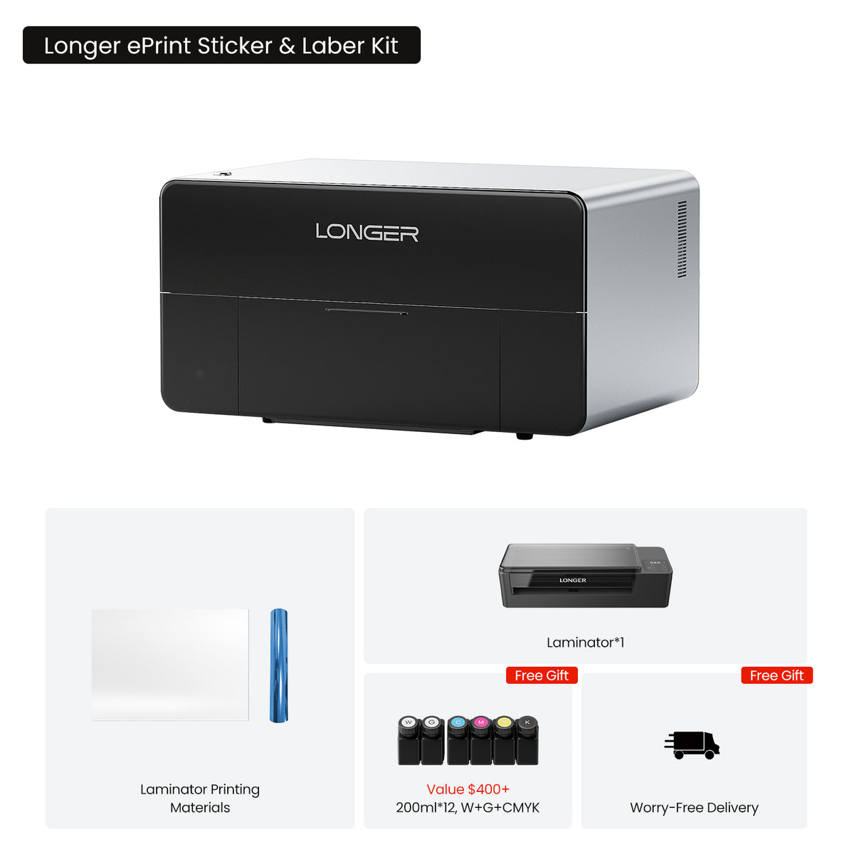 Longer ePrint Dual-head Desktop UV Printer
