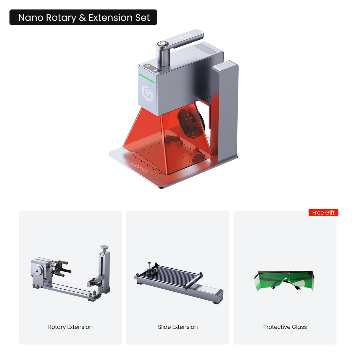 Longer Nano Pro 12W&Nano 6W Portable Laser Engraver