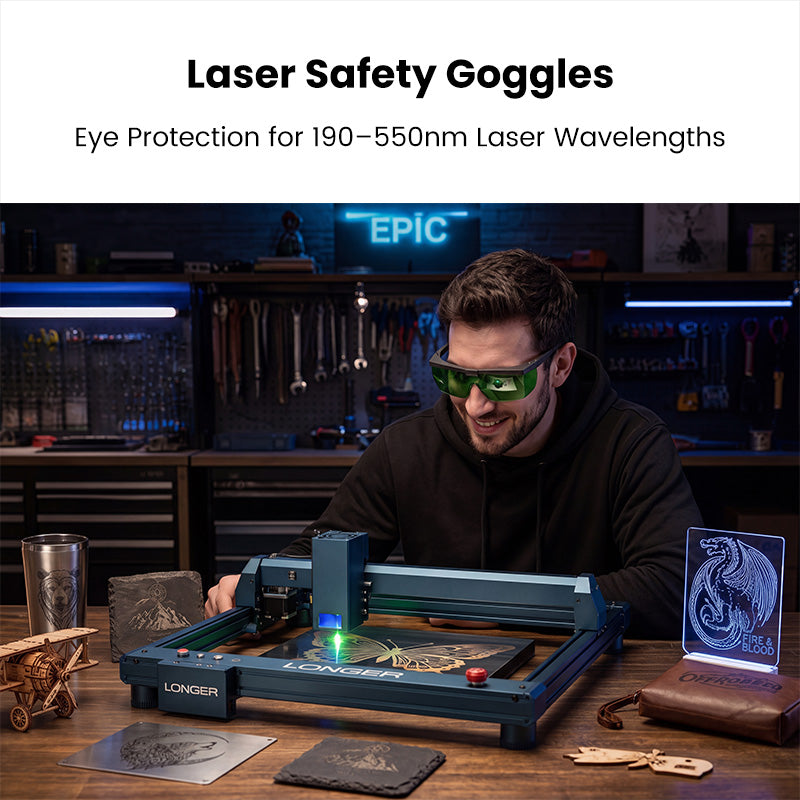 Occhiali protettivi per incisione laser