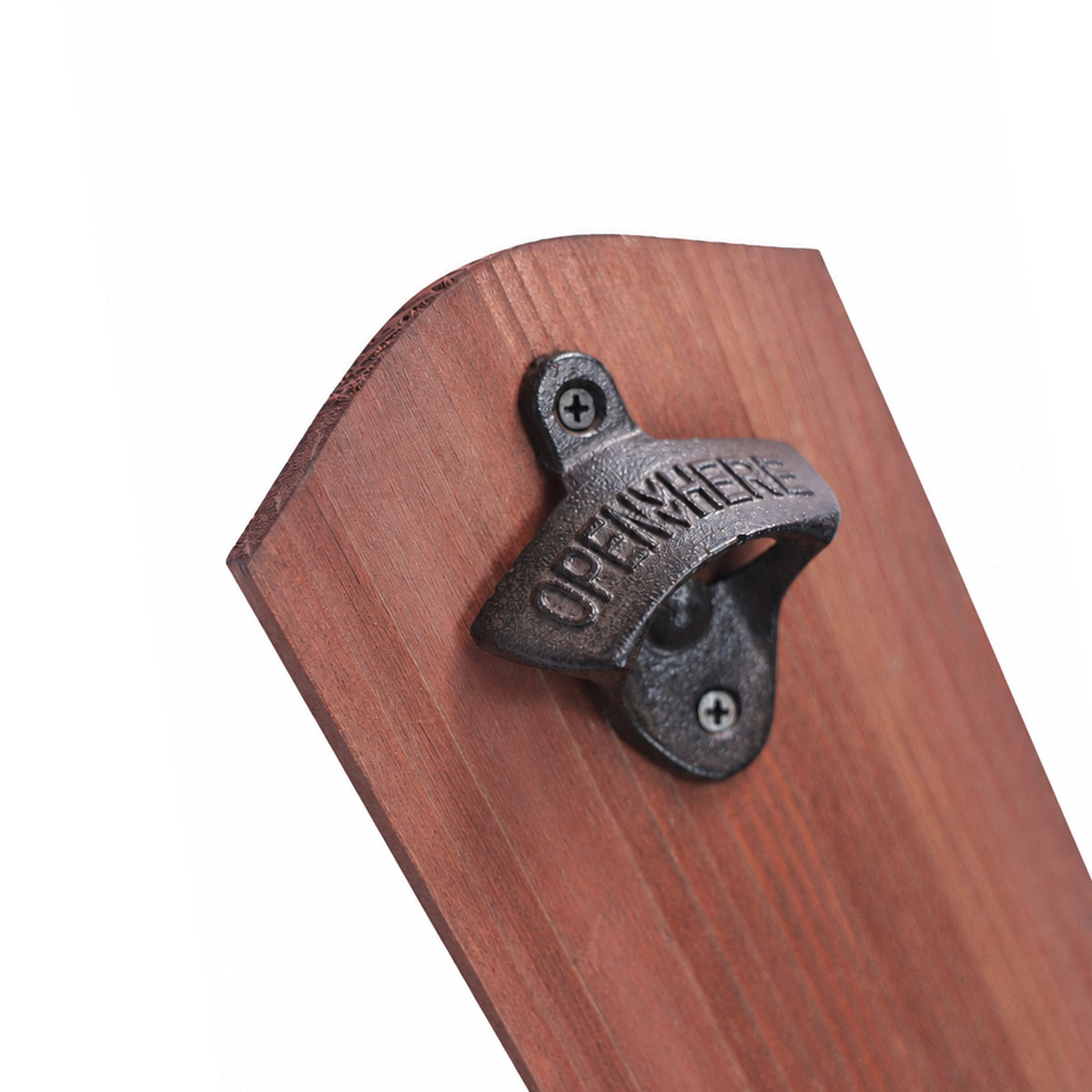 Vintage Wall-Mounted Bottle Opener with Cap Catcher