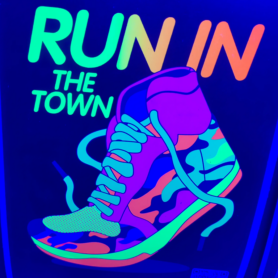 Fluorescent UV print detail