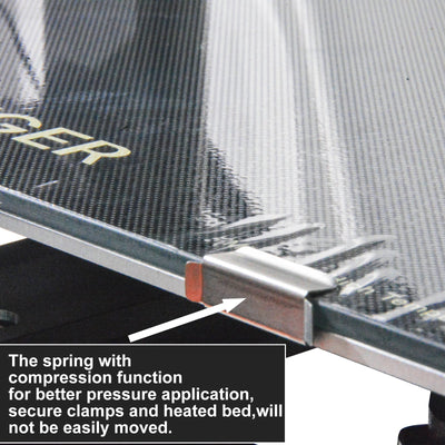 Heatbed Clamp for Build Platform Glass Retainer