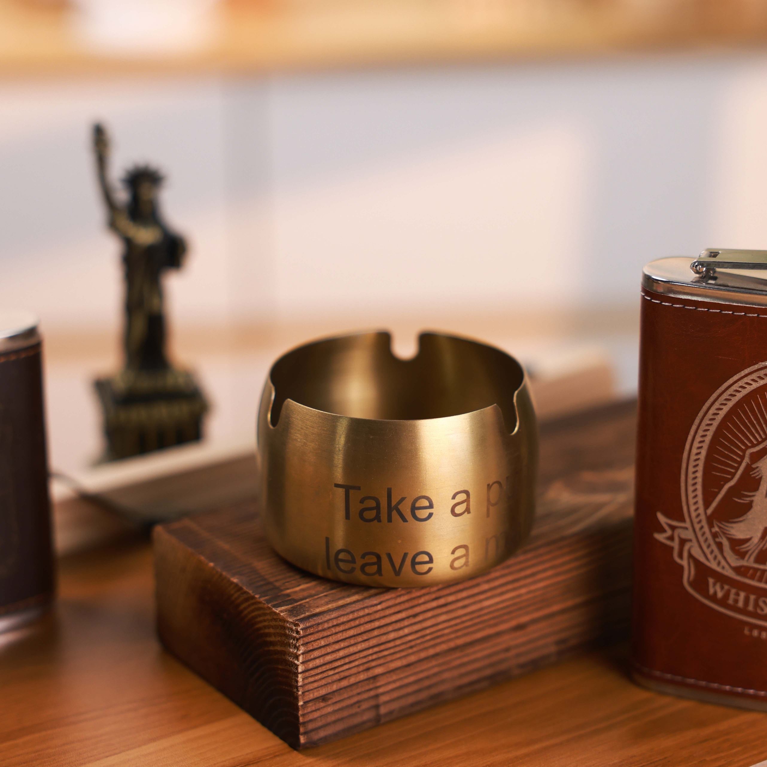 2 Packs Stainless Steel Ashtray

