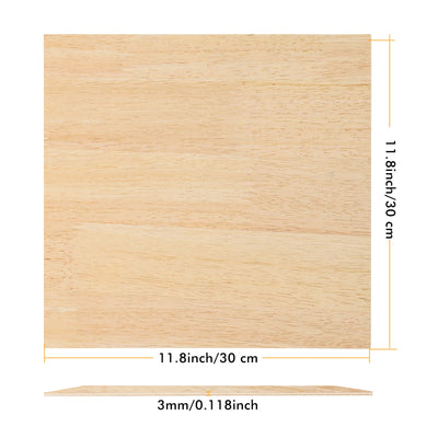 3mm Rubberwood Plywood (6pcs)