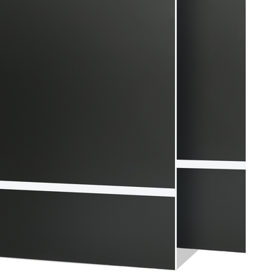 1.3mm Black to White Two-Tone Acrylic Sheet (4pcs)
