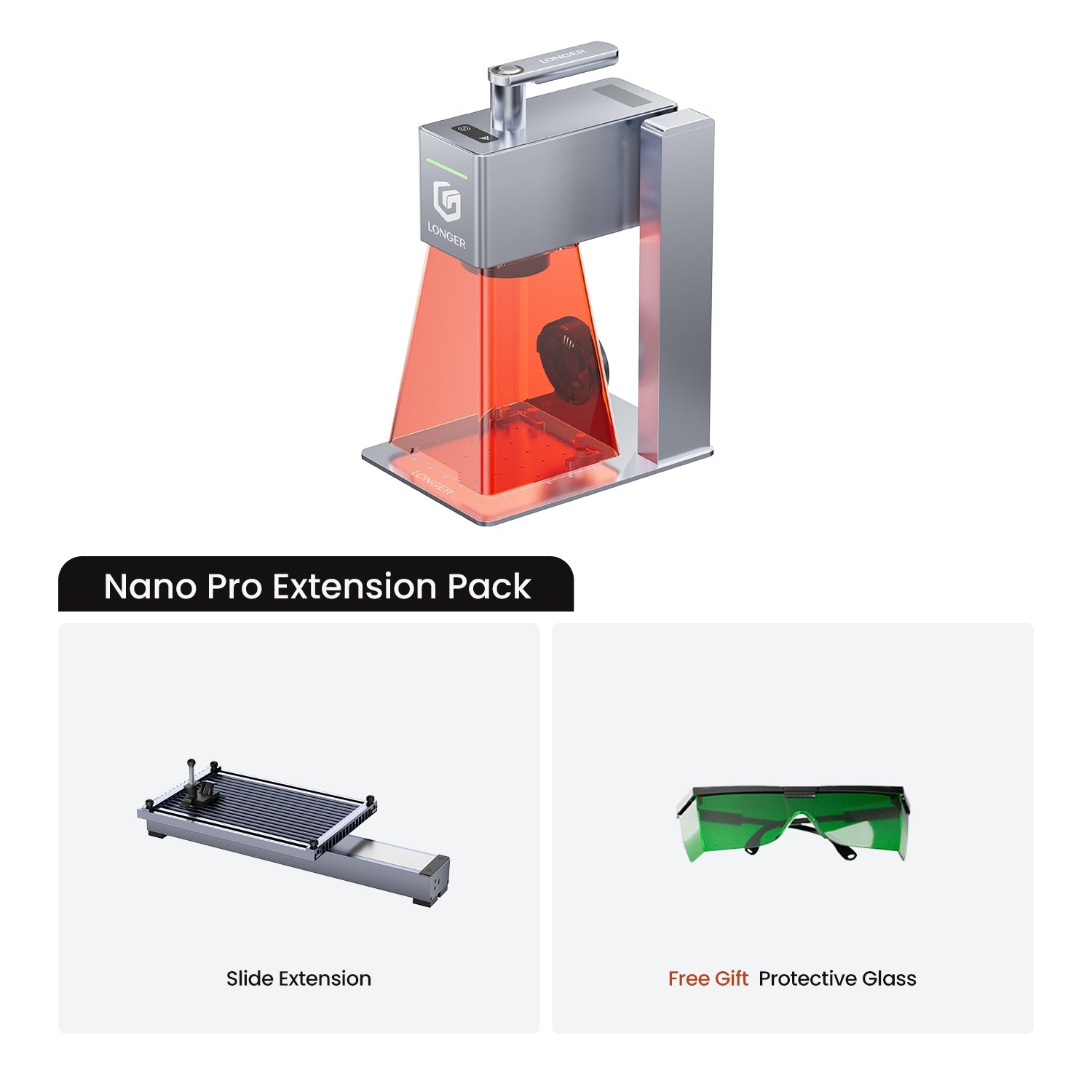 Longer Nano Pro 12W Portable Laser Engraver Extension Pack
