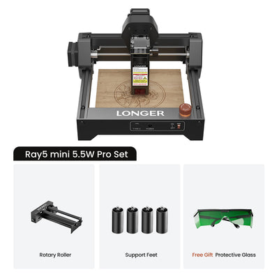 Longer Ray5 mini Laser Engraver 5.5W Pro Set