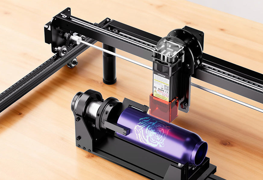 Longer Rotary Chuck for Laser Engraver