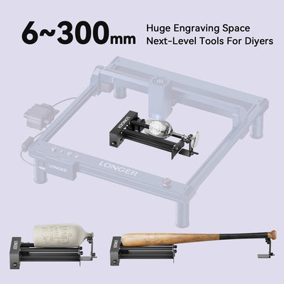 Longer Rotary Roller Upgrade Kits for Laser Engraver