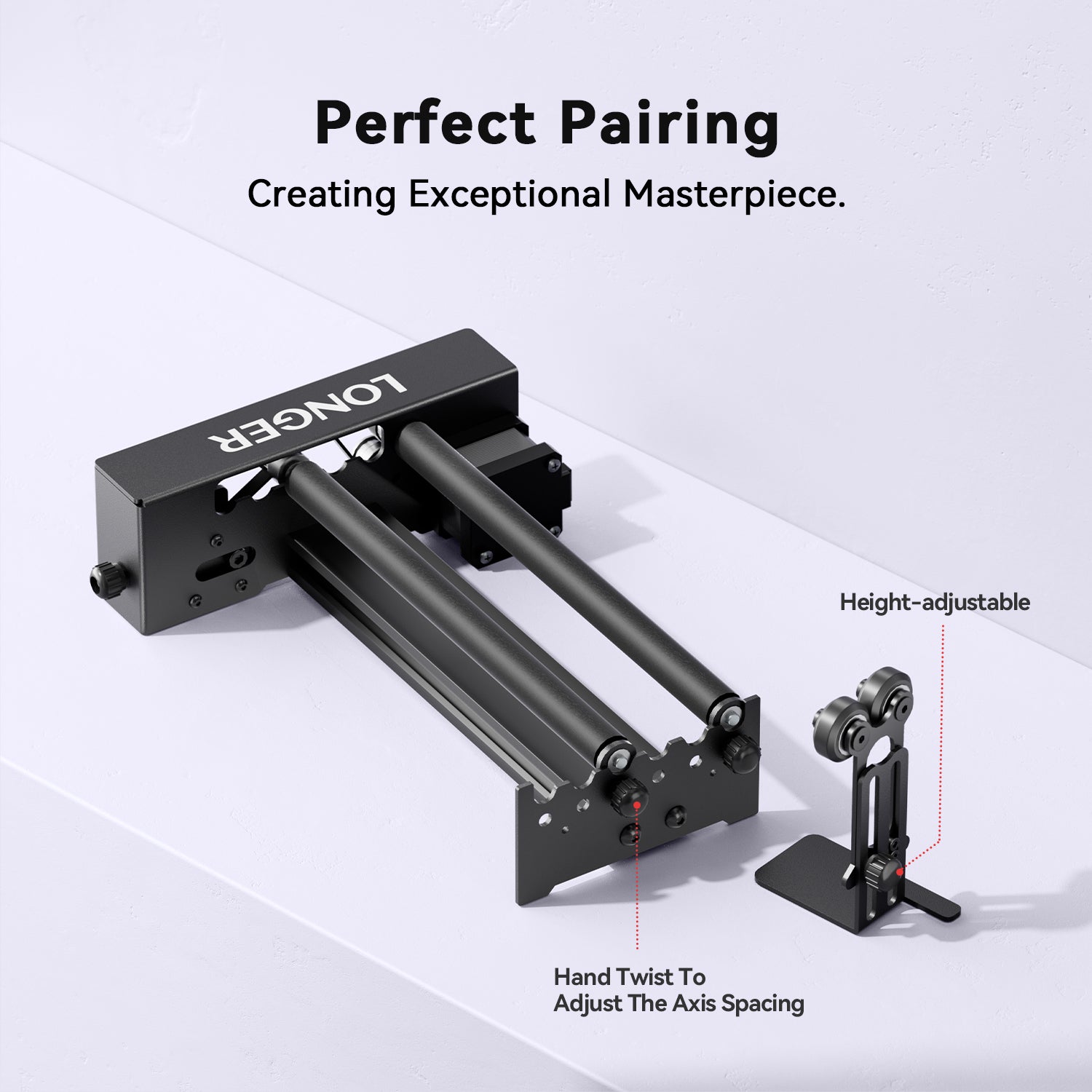Longer Rotary Roller Upgrade Kits for Laser Engraver