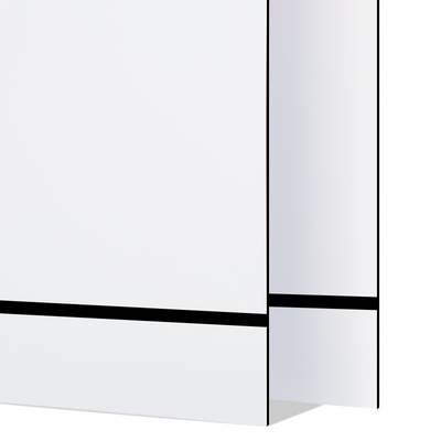 1.3mm White to Black Two-Tone Acrylic Sheet (4pcs)