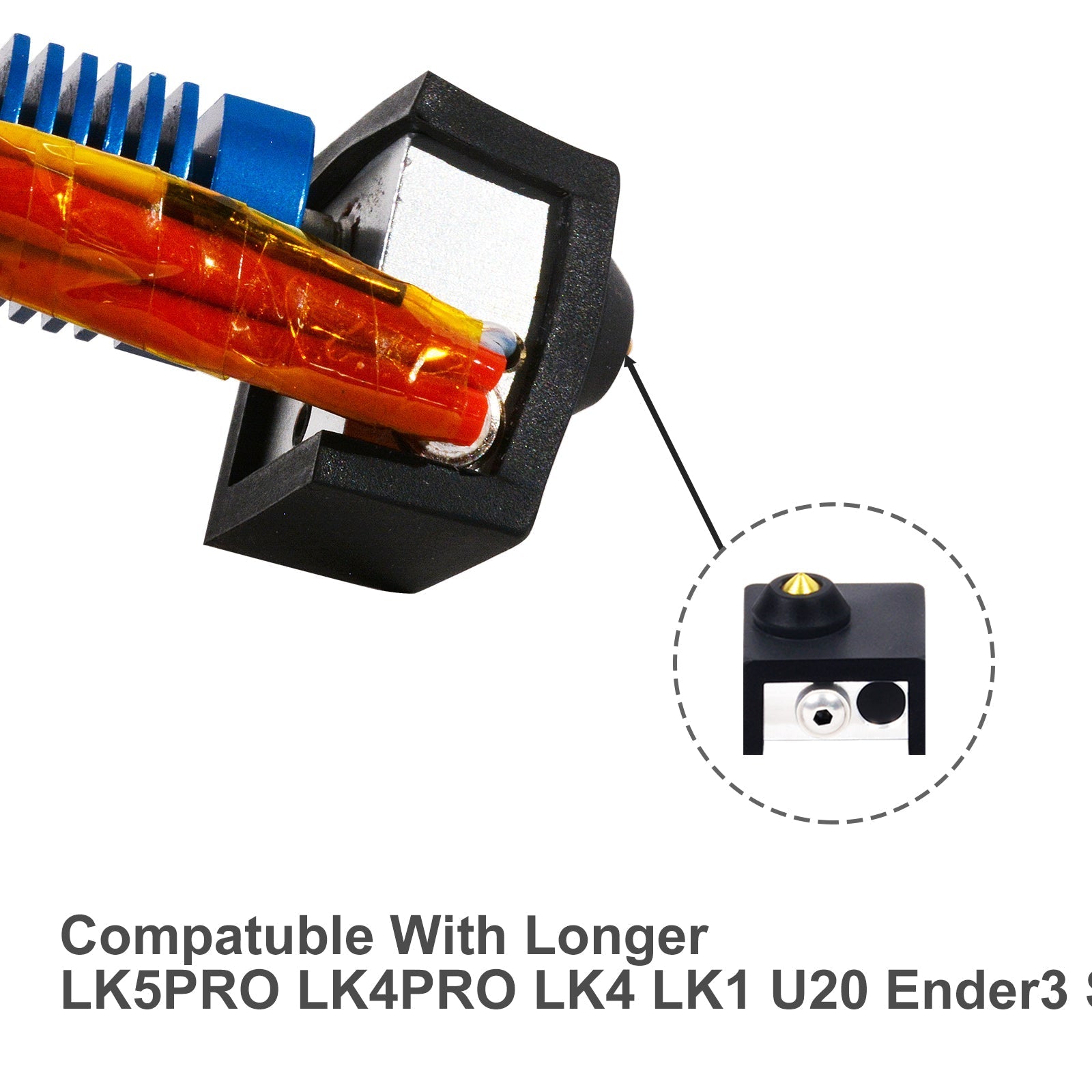 Upgraded Heater Block Protective Silicone Cover Sock